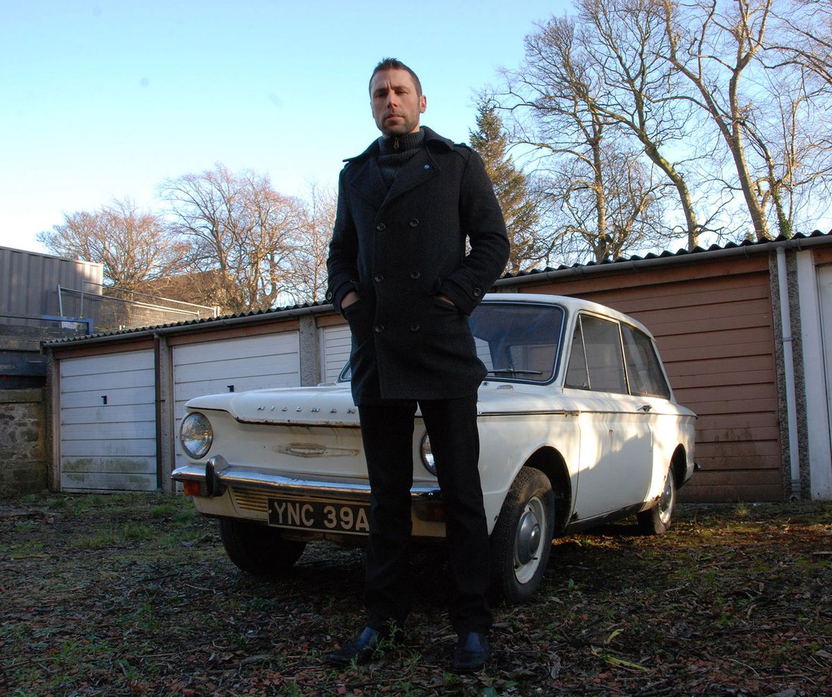 Image of the Southbound stage with a mircophone in the foreground.